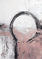 roze wit zwart abstract