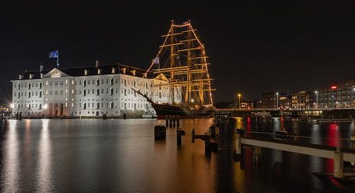 Nachtfotografie - Amsterdam het Scheepvaartmuseum...