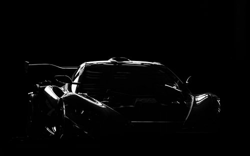 McLaren Senna P1 GTR in Schwarz-Weiß