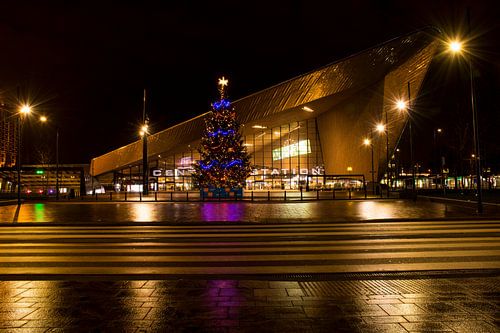 Kerstmis bij Centraal Station Rotterdam