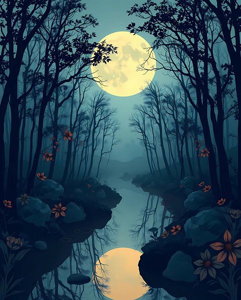Sanctuaire au clair de lune par Artistic