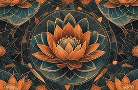 Goldener Lotus von Maren Lyt