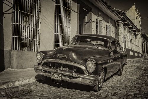 Oldtimer auto in de straten van Havana, Cuba
