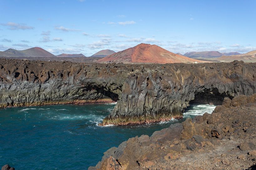 Côte rocheuse Los Hervideros au sud-ouest de Lanzarote par Reiner Conrad