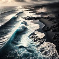 Plage de lave