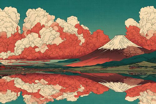 schilderacgtig Japan mount Fuji