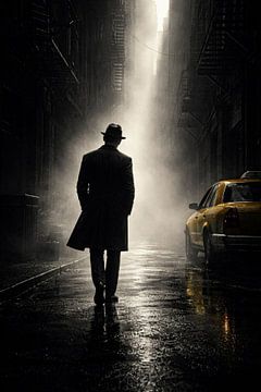 La ruelle ombragée noire sur Dodik Hariyono