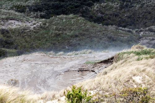 Opstuivend duinzand