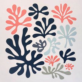 Organische Formen in einer Harmonie aus sanften Tönen