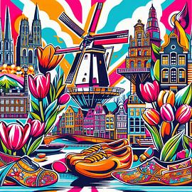 Popart Polder : la nostalgie néerlandaise sur Nicole Habets