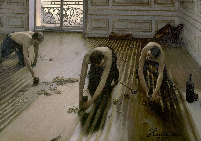 Les raboteuses, Gustave Caillebotte par Des maîtres magistraux