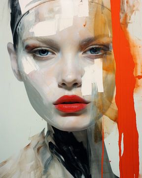 Modern portrait, close-up by Carla Van Iersel