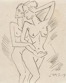 Zwei weibliche Akte, Dorothea Maetzel-Johannsen, 1919 von Atelier Liesjes