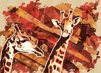 Abstracte giraffes