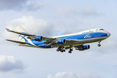 AirBridgeCargo Boeing 747-400 ERF Frachtflugzeug.