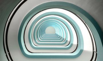 Spiral Staircase by Photo Wall Decoration