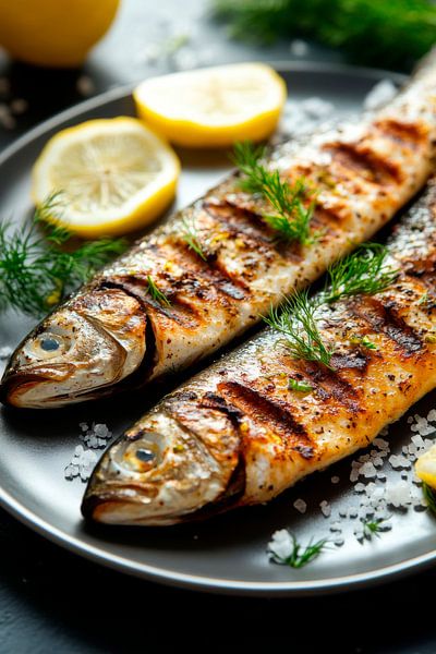 Gegrillter Fisch von Poster Art Shop