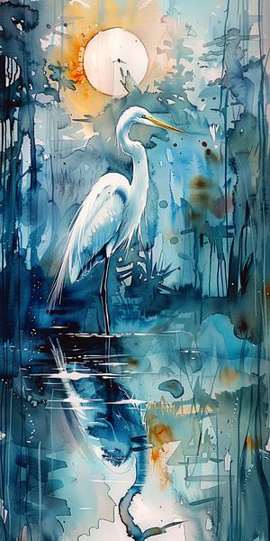 Morning light on the Heron by ByNoukk