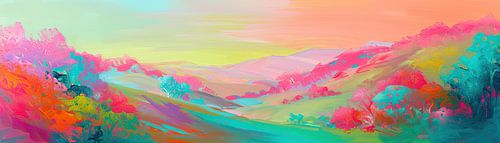 Neon Landscape | Luminous Valley Muse