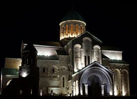 Kutaisi Cathedral by night, Georgia, Europe by Alexander Ludwig