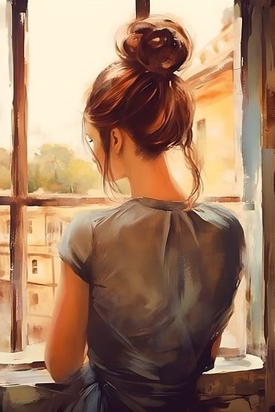 The woman at the window by Heike Hultsch