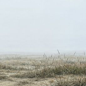 Kraanvogels in de mist van Max Steinwald