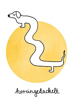 Hereingedackelt - geel van Bainai