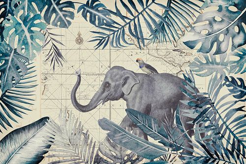 Elephants exotic journey by Andrea Haase
