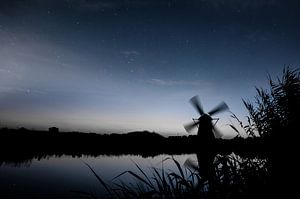 Windmill Silhouette von Bram Kool