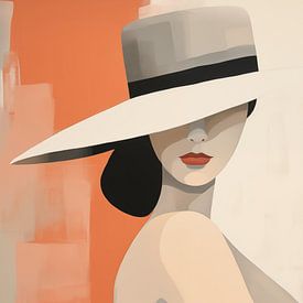 Frau mit Hut von Bert Nijholt