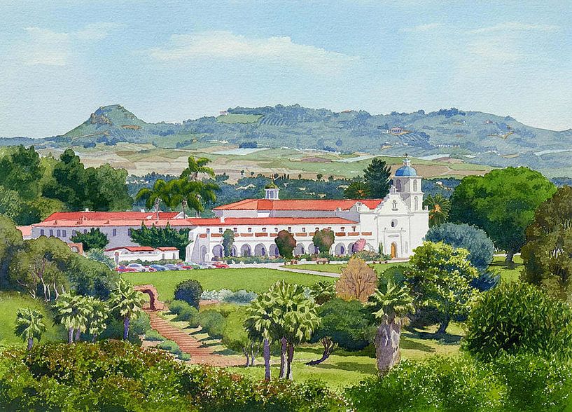 Kalifornien Mission San Luis Rey von erikaktus gurun