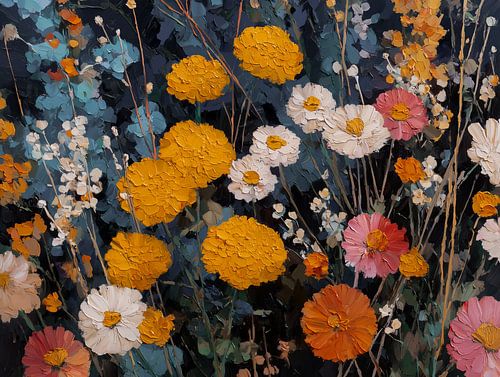 Une profusion de fleurs aux tons terreux sur Thea