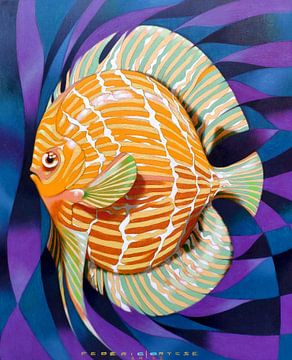 Yellow fish by federico cortese