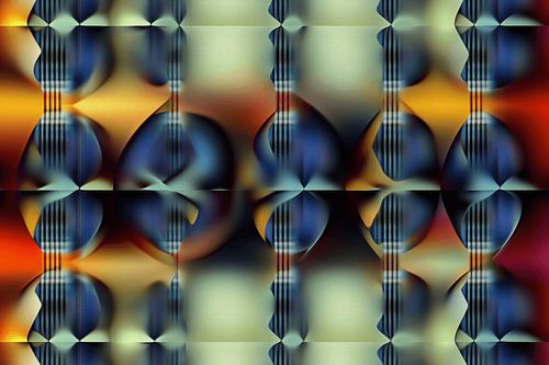 Abstract werk wiskundig-organisch