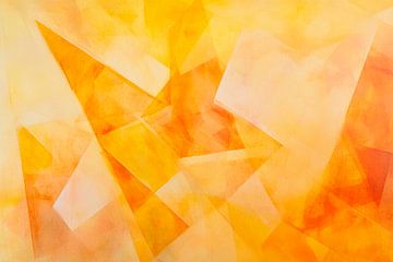 Abstract yellow colour composition by Poster Art Shop
