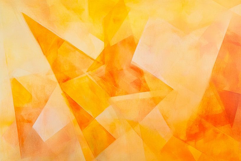Abstract yellow colour composition by Poster Art Shop