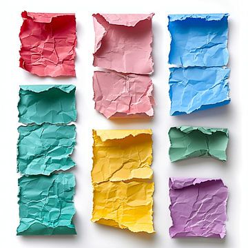 gekleurde stukken papier van ArtOfPictures