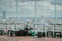 Uitzicht vanuit MAS-Museum aan de Stroom op Antwerpen