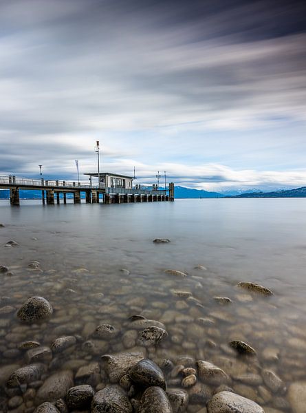 Wasserburg landing stage on Lake Constance by Rainer Pickhard