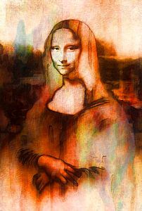Verlaufende Mona Lisa von FRESH Fine Art