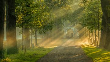 Zonneharpen Poort Kasteel Nienoord Leek van R Smallenbroek