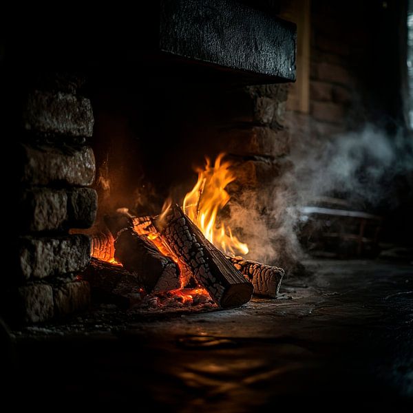 Fireplace warmth by Poster Art Shop