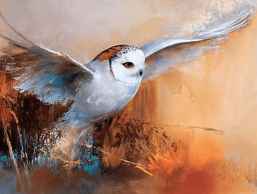 A Dream of a Snowy Owl in the Morning