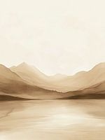 Serene Berglandschappen - Japandi Woonstijl