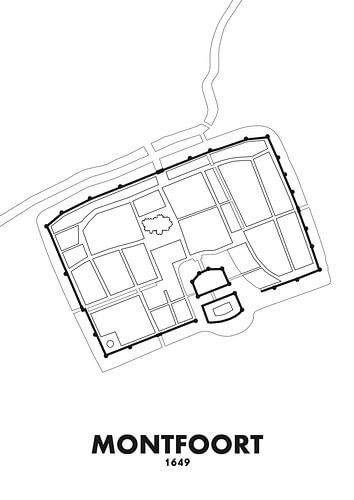 Carte de la ville de Montfoort 1649