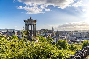 Impression depuis Calton Hill au-dessus d'Édimbourg