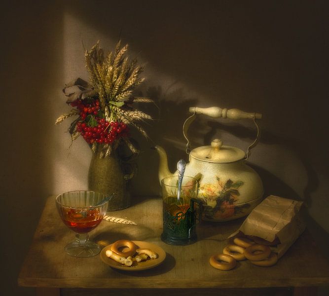 Tee mit Marmelade von Mykhailo Sherman