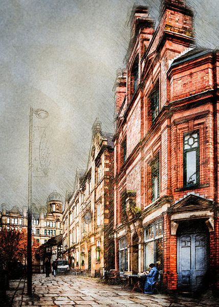 Engeland Manchester stadslandschap #Manchester van JBJart Justyna Jaszke