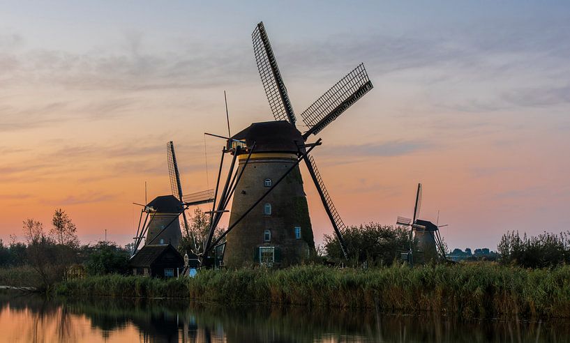 Kinderdijk avec trois moulins par Daan Kloeg