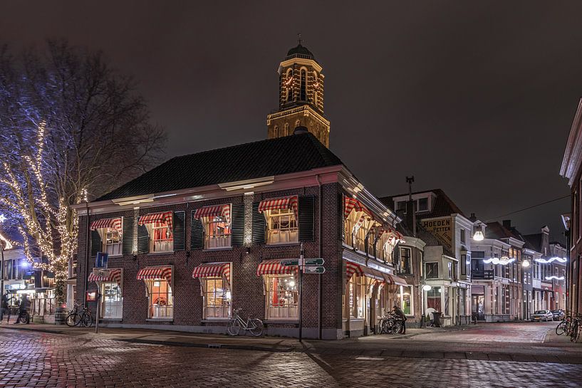 Stadsgezicht Zwolle avond van Klaas Doting